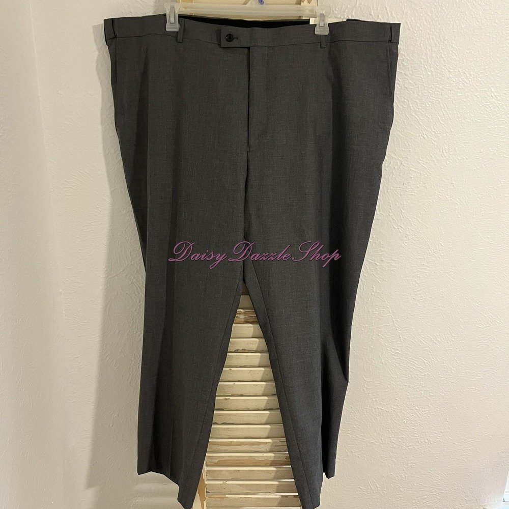 Colours‎ By Alexander Julian Mens Trousers Grey 52 x 30 Office NWT 💼